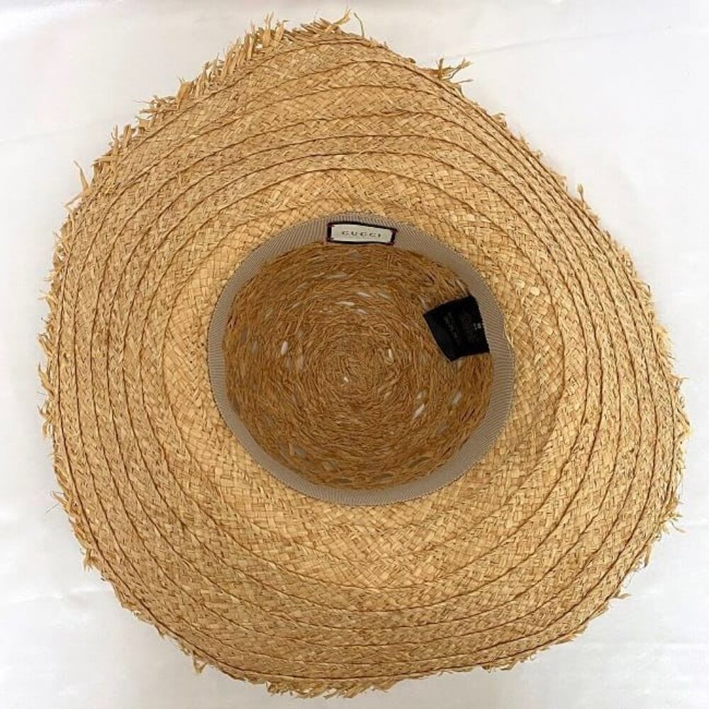 Gucci Bob Hat Beige Herbarium Ribbon Flora - Picture 7 of 10